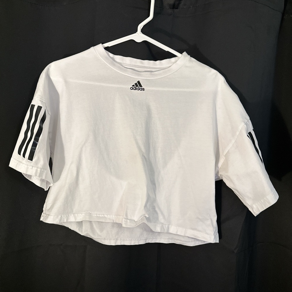 ADIDAS Open Back Crop Tee